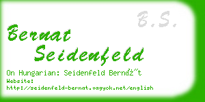 bernat seidenfeld business card